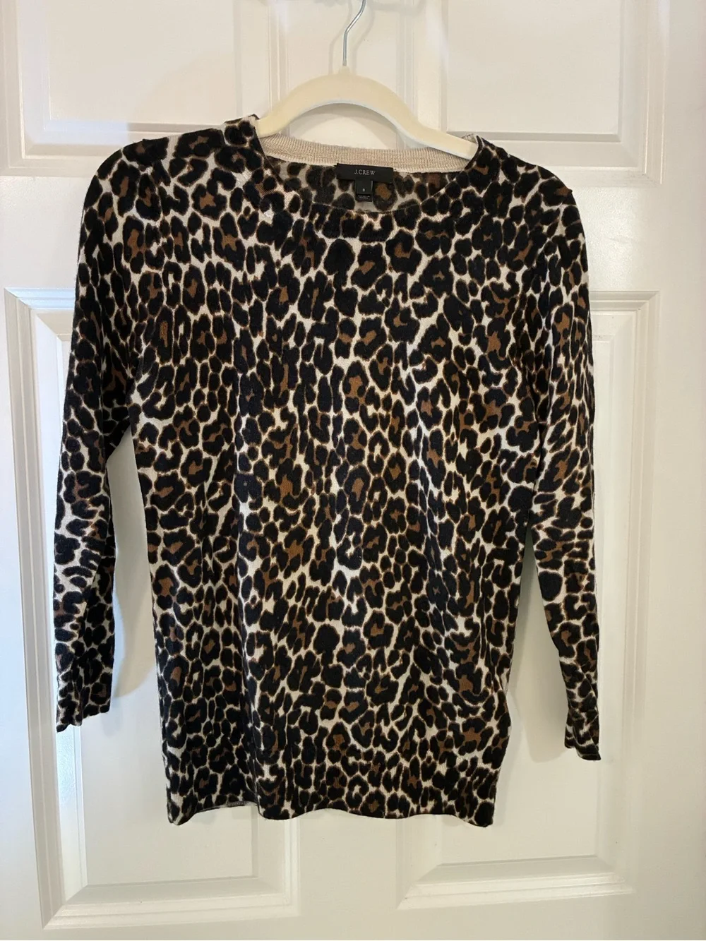 J.Crew Merino Wool Tippi Leopard Sweater